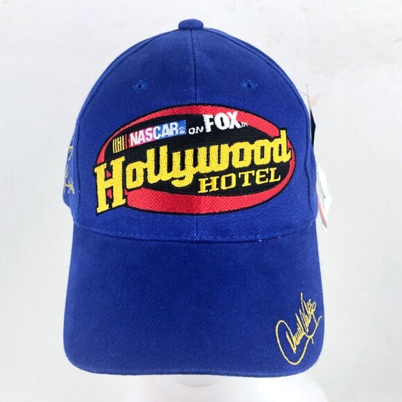 Vintage Nascar Hat Chase Authentics on Fox Hollywood Hotel Adjustable Blue Cap - Picture 1 of 16